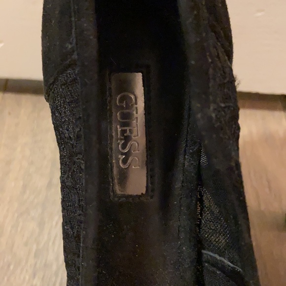 GUESS Black Lace high heels - Size 6.5 - Picture 2 of 5